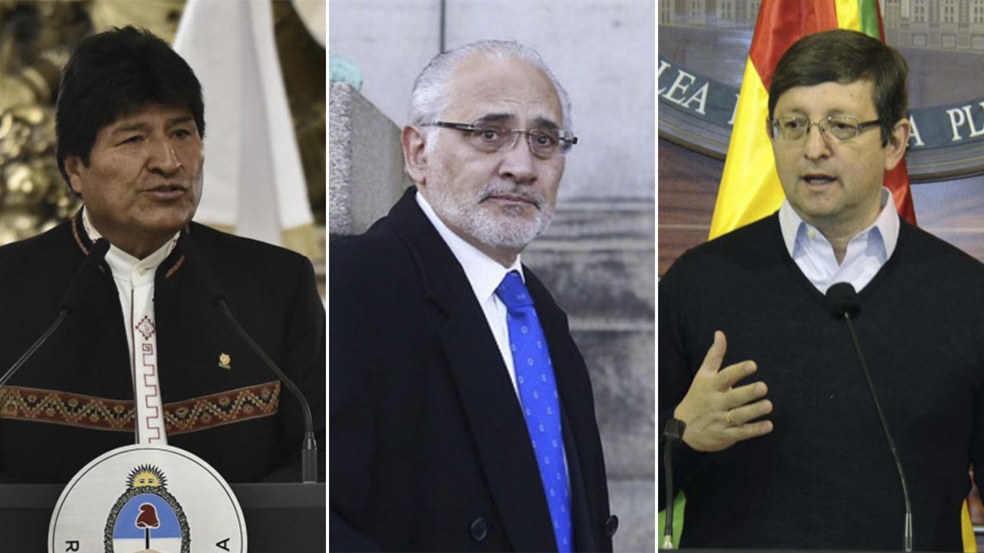 Evo Morales, Carlos Mesa y Oscar Ortíz, los 3 principales candidatos para la presidencia en Bolivia