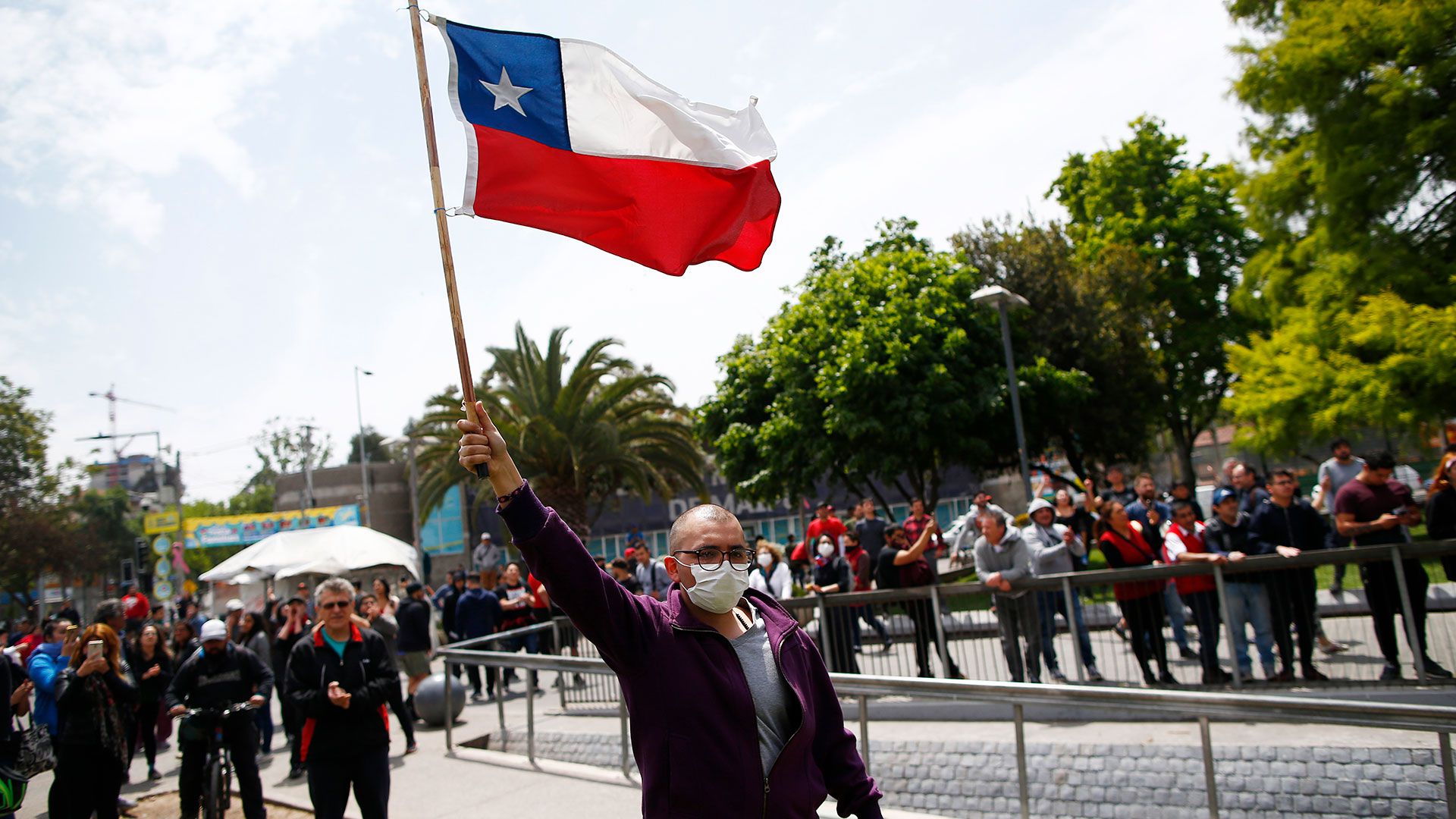 Los últimos días se registraron manifestaciones masivas en Chile (AFP)