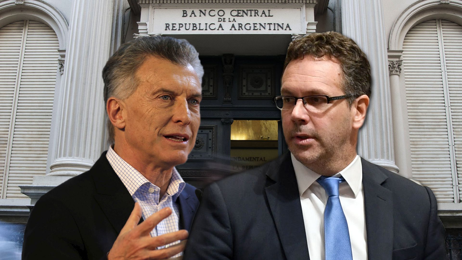 Mauricio Macri y Guido Sandleris, presidente de Banco Central