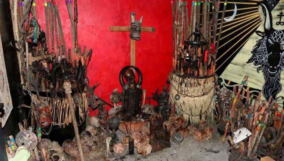 El altar encontrado en Tepito (Foto: Especial)