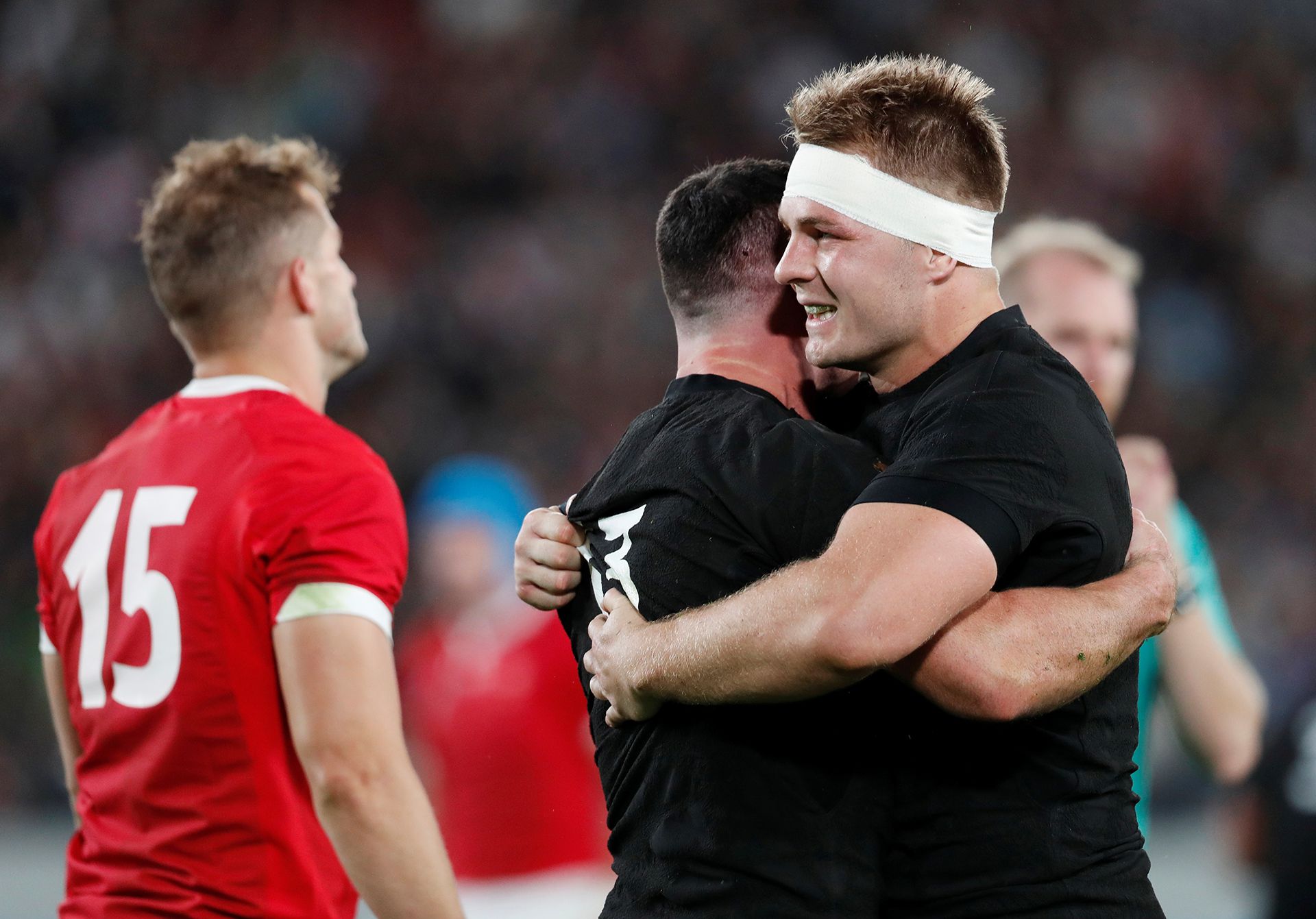 Nueva Zelanda le ganó a Gales por 40 a 17 y finalizó tercero en el mundial (Reuters)