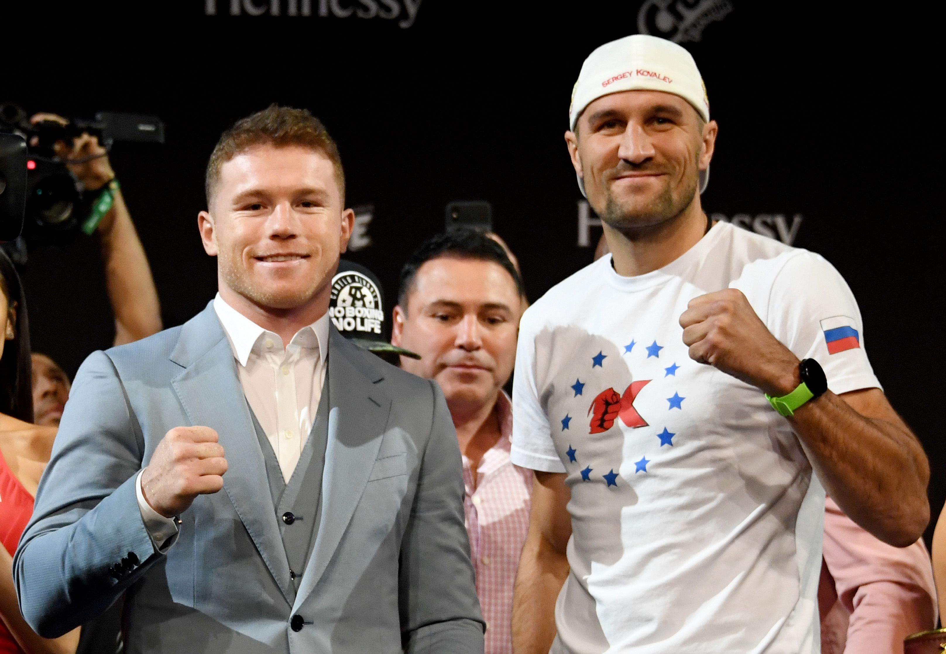 Saúl Canelo Álvarez y Sergey Kovalev protagonizarán una de las peleas del año (Foto: AFP)