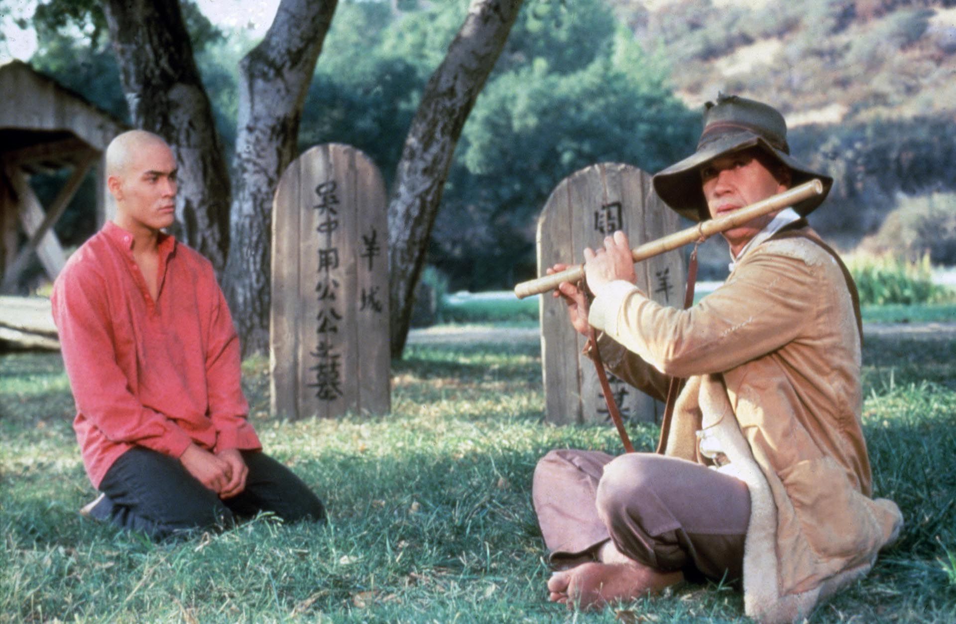 David Carradine y Brandon Lee en el filme Kung Fu de 1986 (Grosby Group)