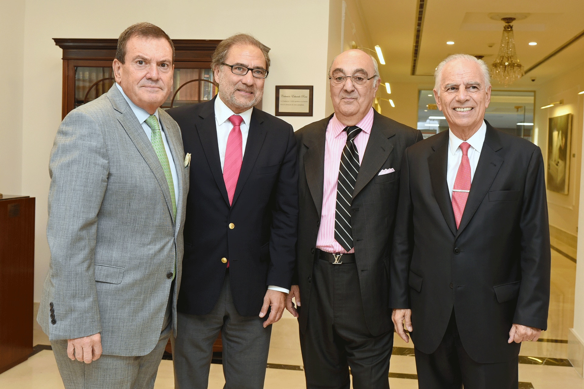 Héctor Masoero, Jorge Argüello, Jorge Aufiero y Alejandro Bulgheroni