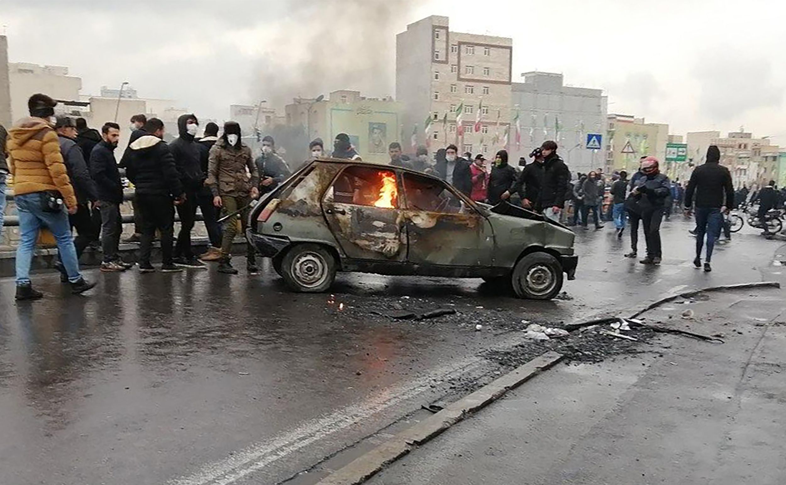 Protestas en Irán (Photo by - / AFP)