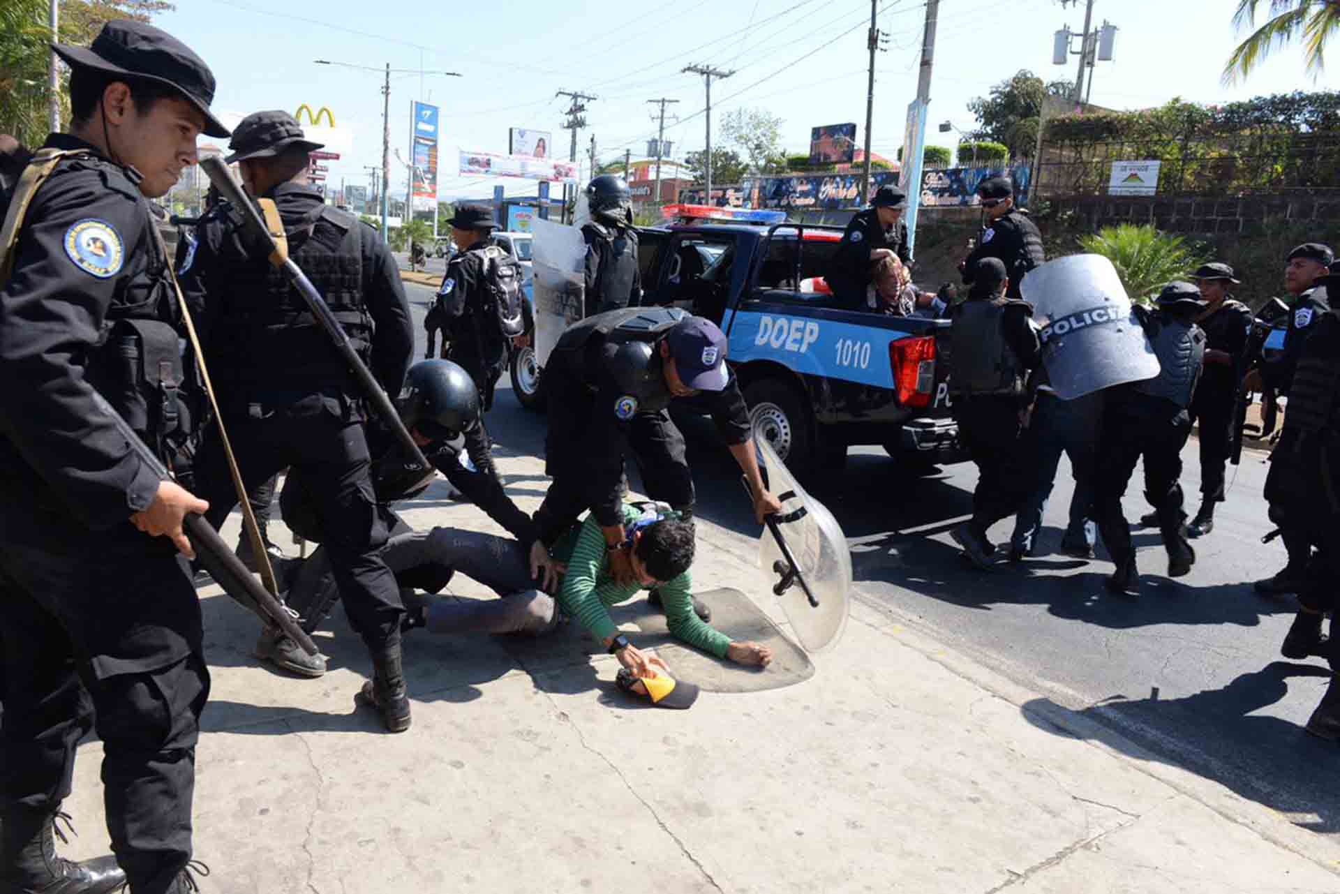 Represión en Nicaragua