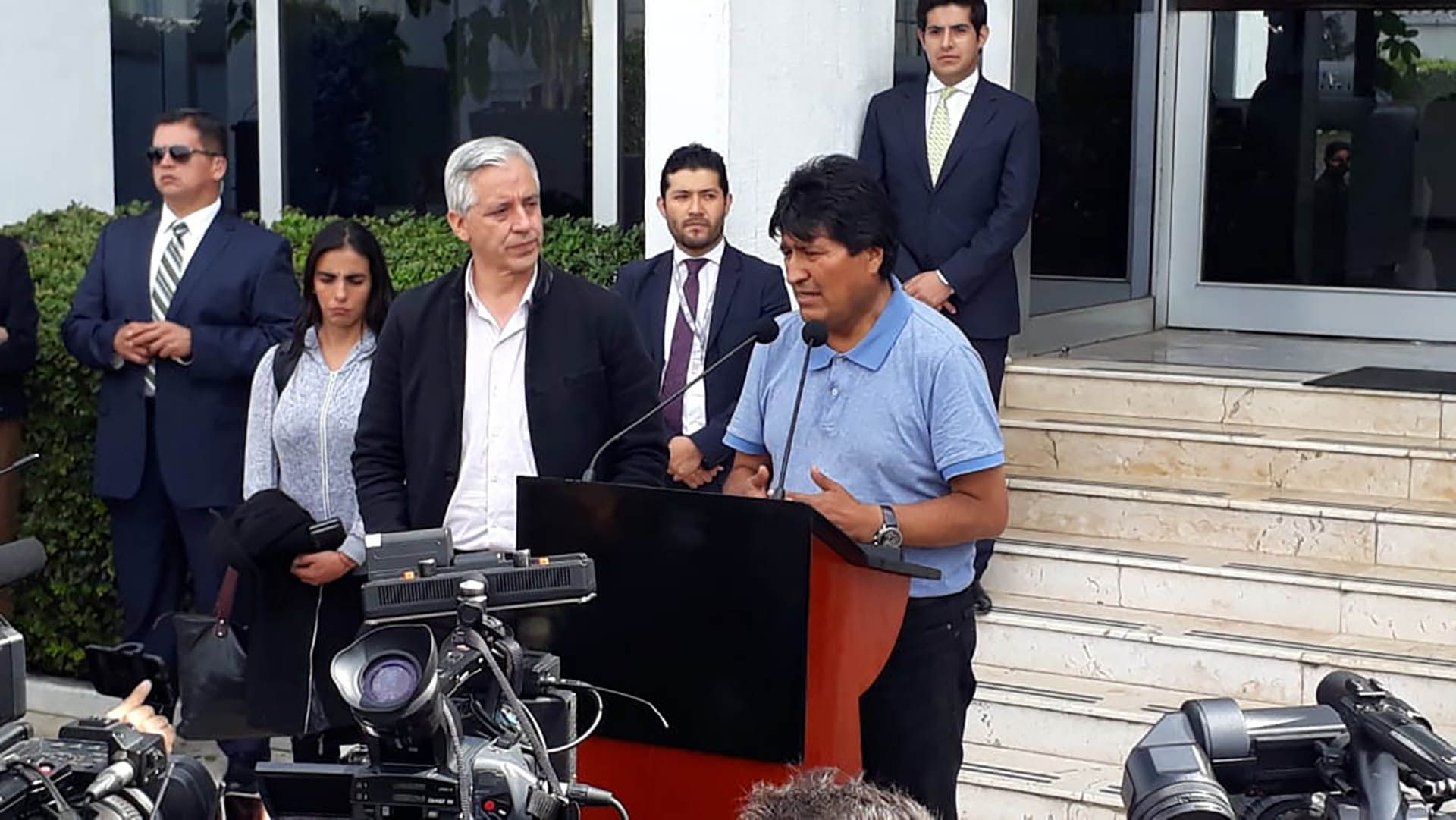 Morales recibió el asilo por parte del gobierno mexicano hace varias semanas, lo que fue el detonante para la tensión actual (Foto: Juan Vicente Manrique/ Infobae México)