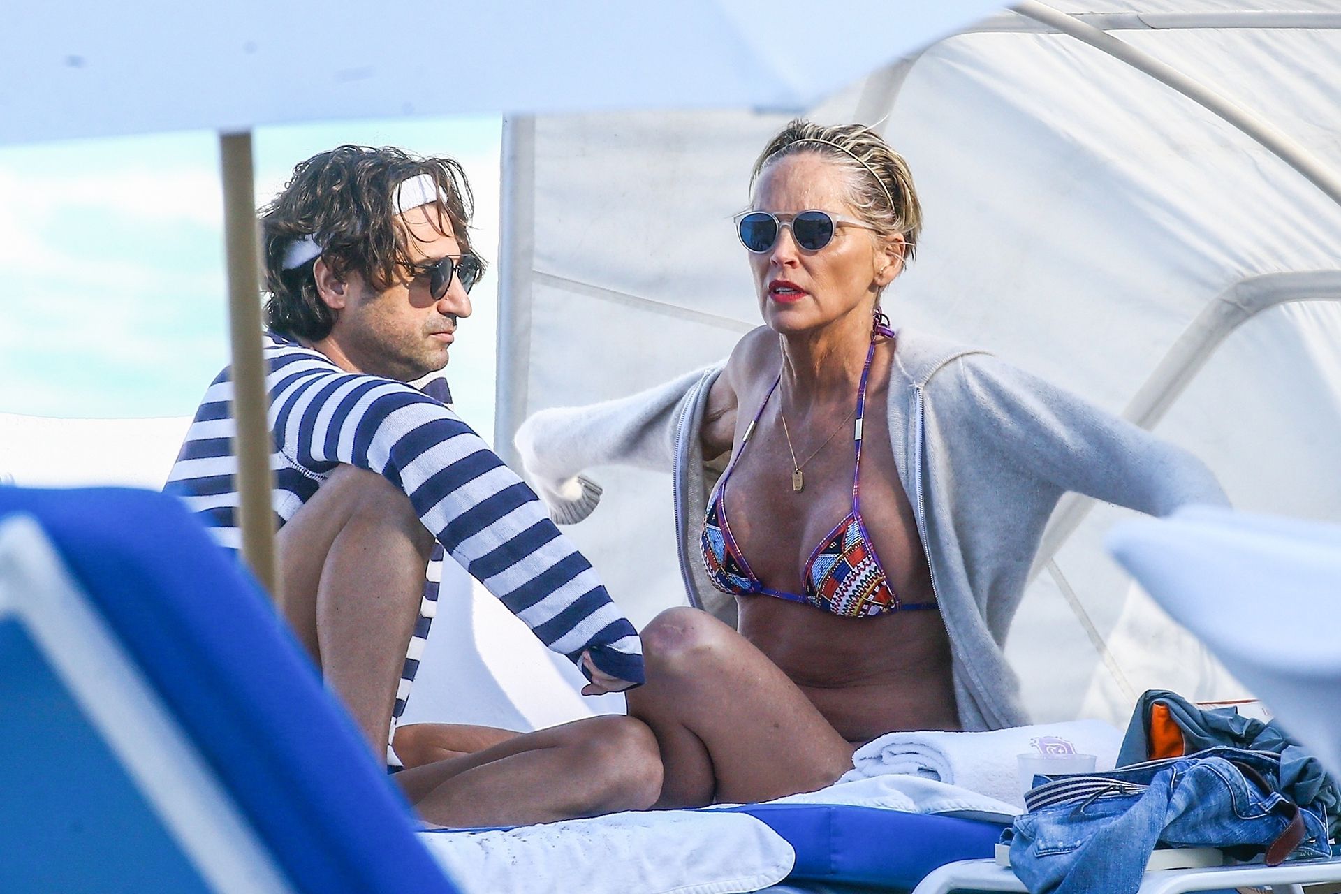 Sharon Stone con su ex pareja Angelo Boffa (The Grosby Group)