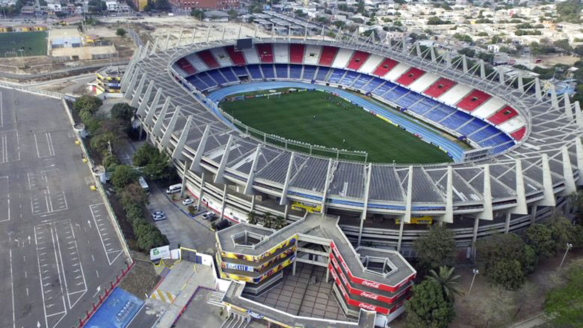 Estadio Metropolitano Roberto Meléndez de Barranquilla, sede de la Selección Colombia de Fútbol para las eliminatorias del mundial Rusia 2018