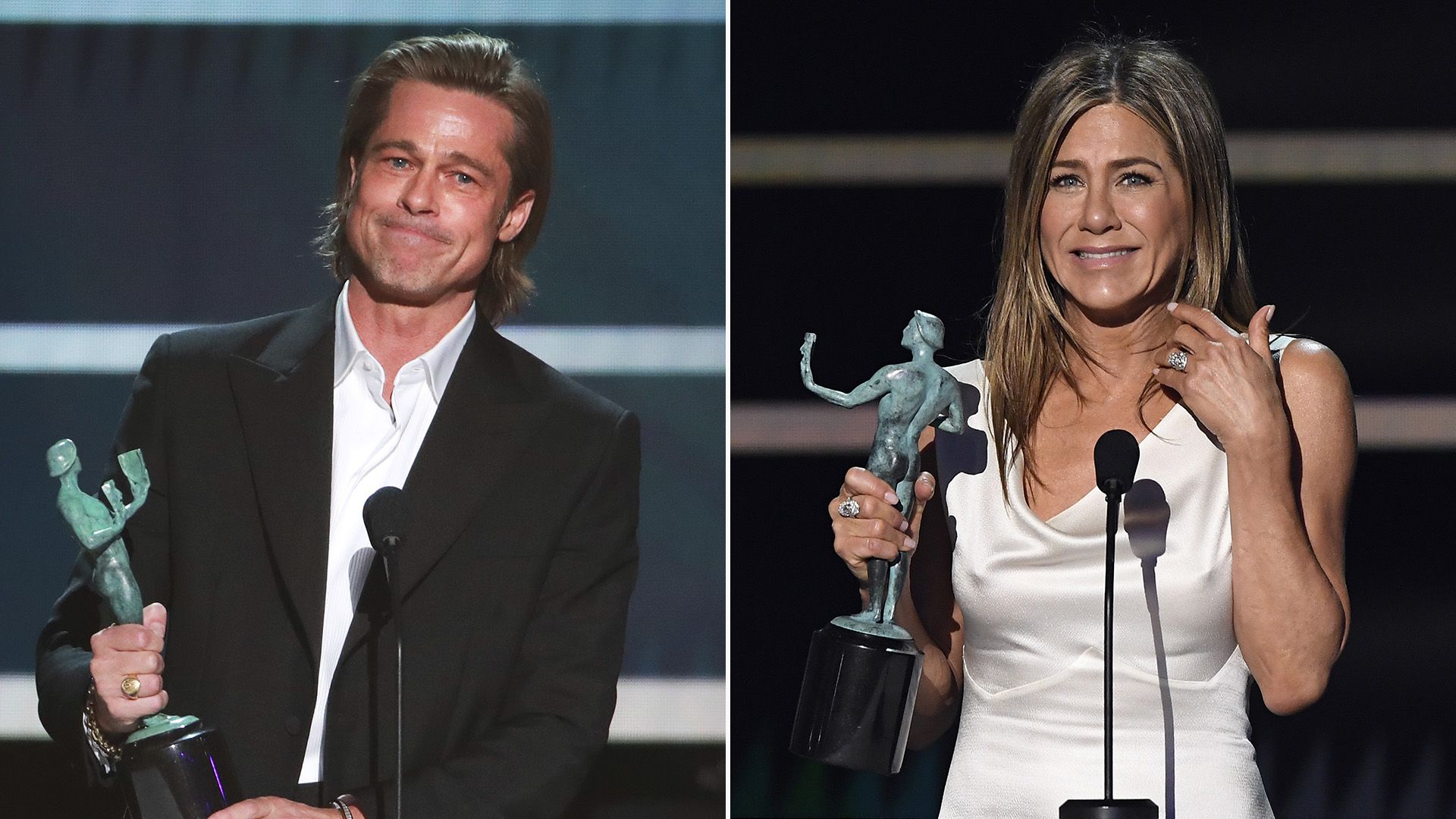 Tanto Brad Pitt como Jennifer Aniston se fueron a casa con un SAG AWARD