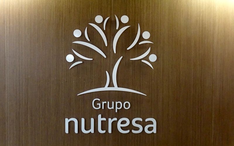 Foto de archivo. Logo de la productora de alimentos Nutresa, en Medellín, Colombia, 26 de junio, 2019. REUTERS/Luis Jaime Acosta