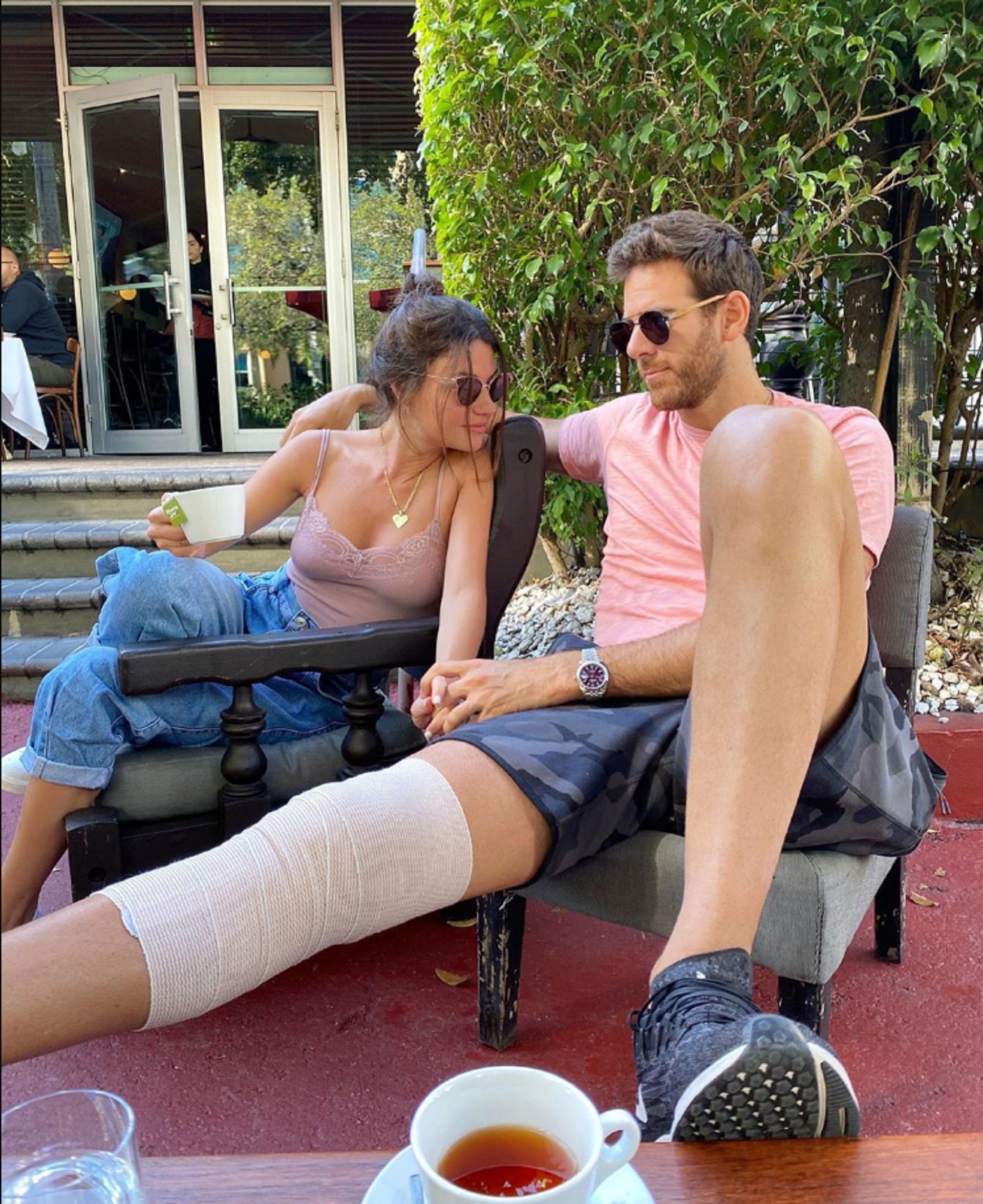 Sofía viajó a Miami para acompañar a Juan Martín del Potro, que se operó de la rodilla (Instagram)
