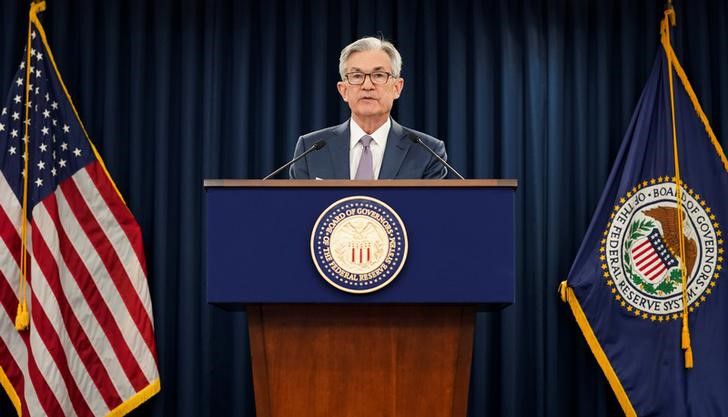 Foto de archivo del presidente de la Fed, Jerome Powell, en una rueda de prensa en Washington. Mar 3, 2020. REUTERS/Kevin Lamarque