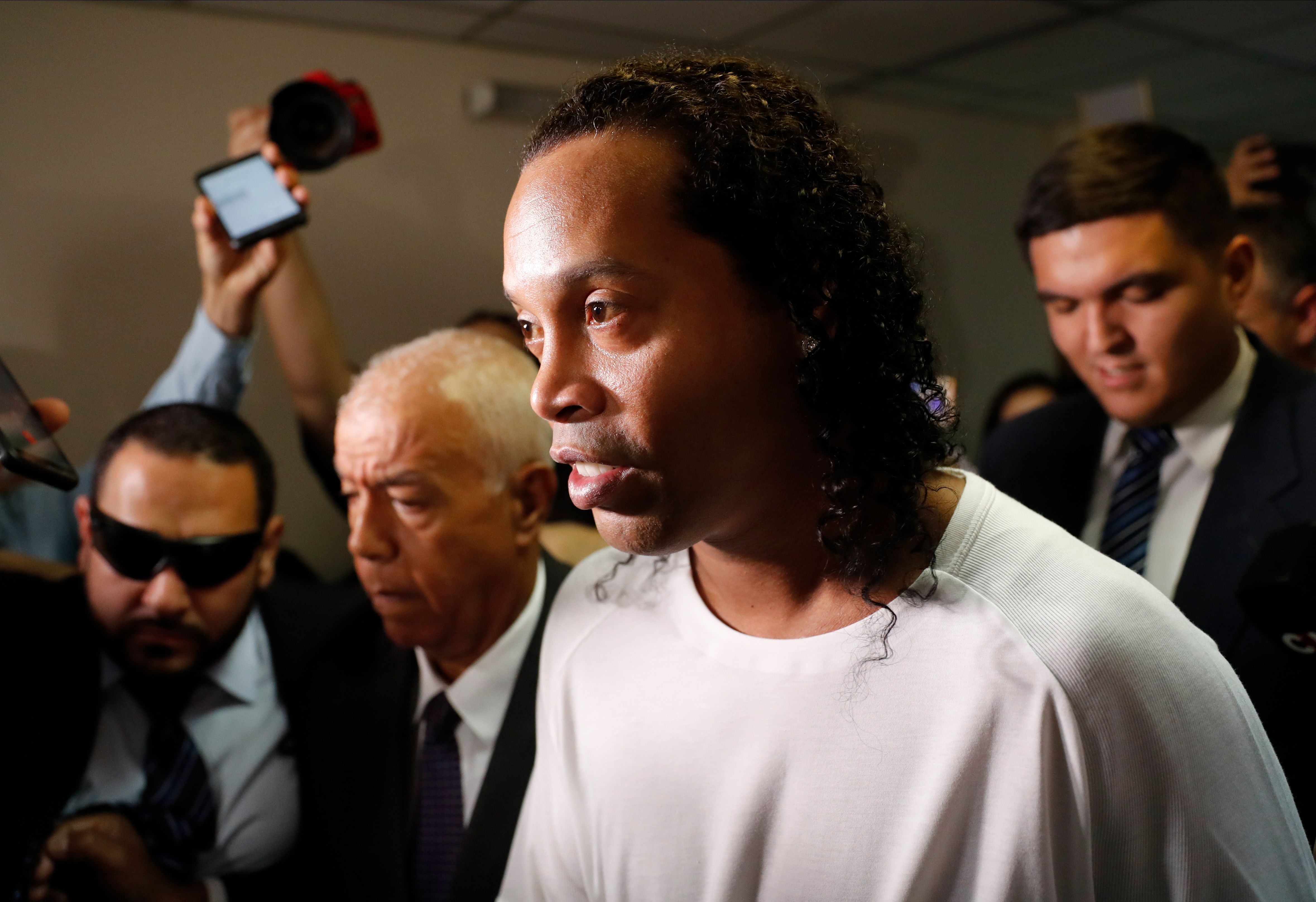 Ronaldinho se encuentra preso en Paraguay (AP Photo/Jorge Saenz)