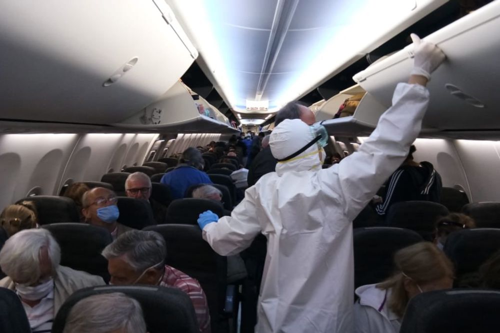 El vuelo salió de las ciudades mexicanas la madrugada de este lunes (Foto: Twitter@felipe_sola)