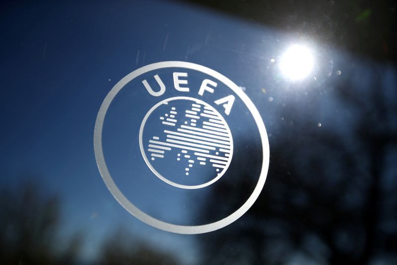 Foto archivo. Logo de la UEFA en Nyon, Suiza. 28 de febrero de 2020 REUTERS/Denis Balibouse/File Photo