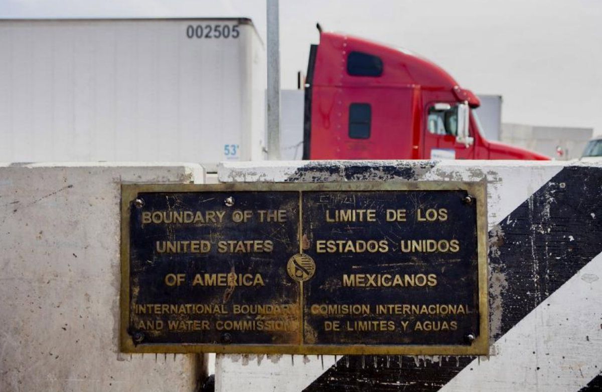 Frontera entre EEUU y México (Crédito: @USChamber)