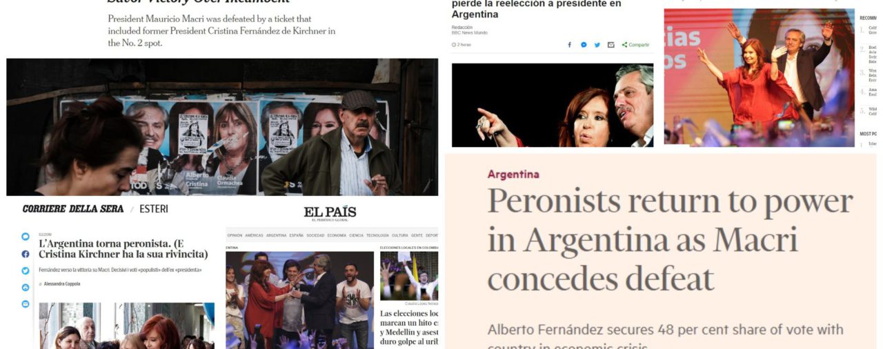 Así reflejaron los medios internacionales la victoria de Alberto Fernández en las elecciones argentinas