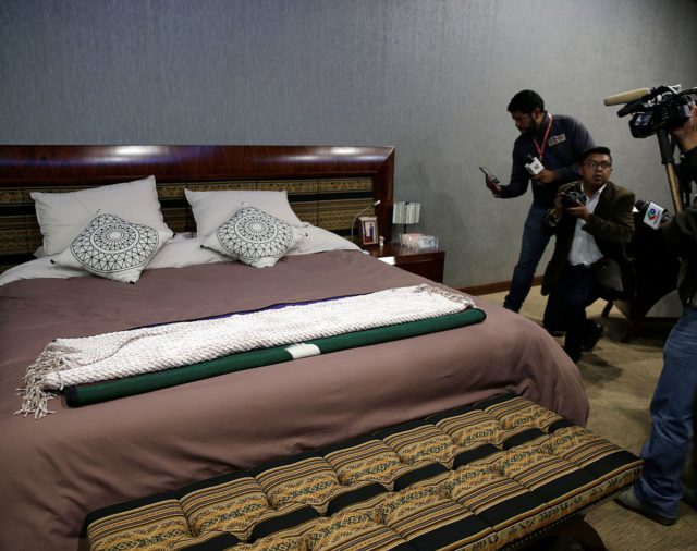 Las fotos de la suite de Evo Morales en La Casa del Pueblo: “Parece una habitación de un jeque árabe"