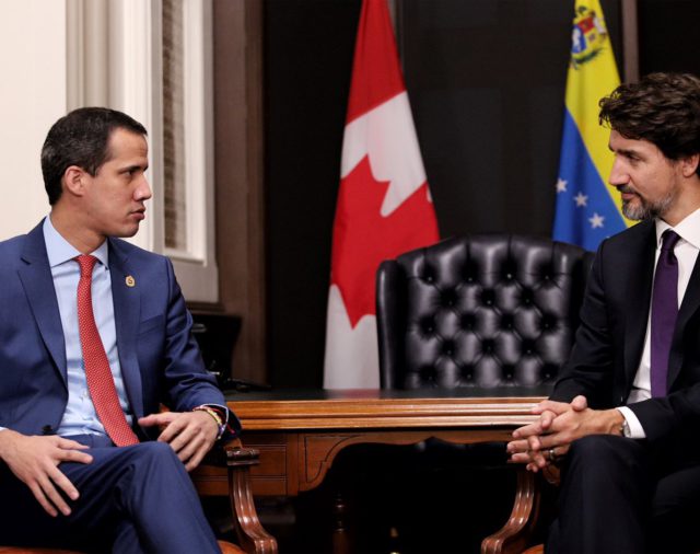 Juan Guaidó se reunió con el primer ministro canadiense Justin Trudeau