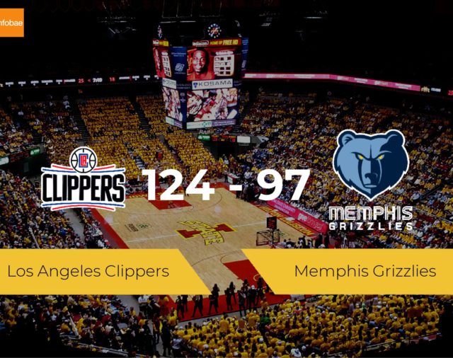Los Angeles Clippers se hace con la victoria en el Staples Center contra Memphis Grizzlies por 124-97