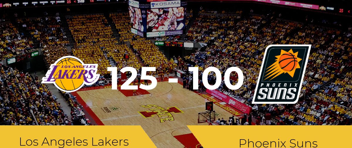 Los Angeles Lakers se queda con la victoria frente a Phoenix Suns por 125-100