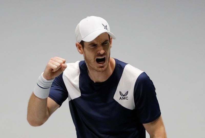 Imagen de archivo del tenista británico Andy Murray durante un partido por la Davis Cup Finals, en Madrid - Noviembre 20, 2019 REUTERS/Susana Vera