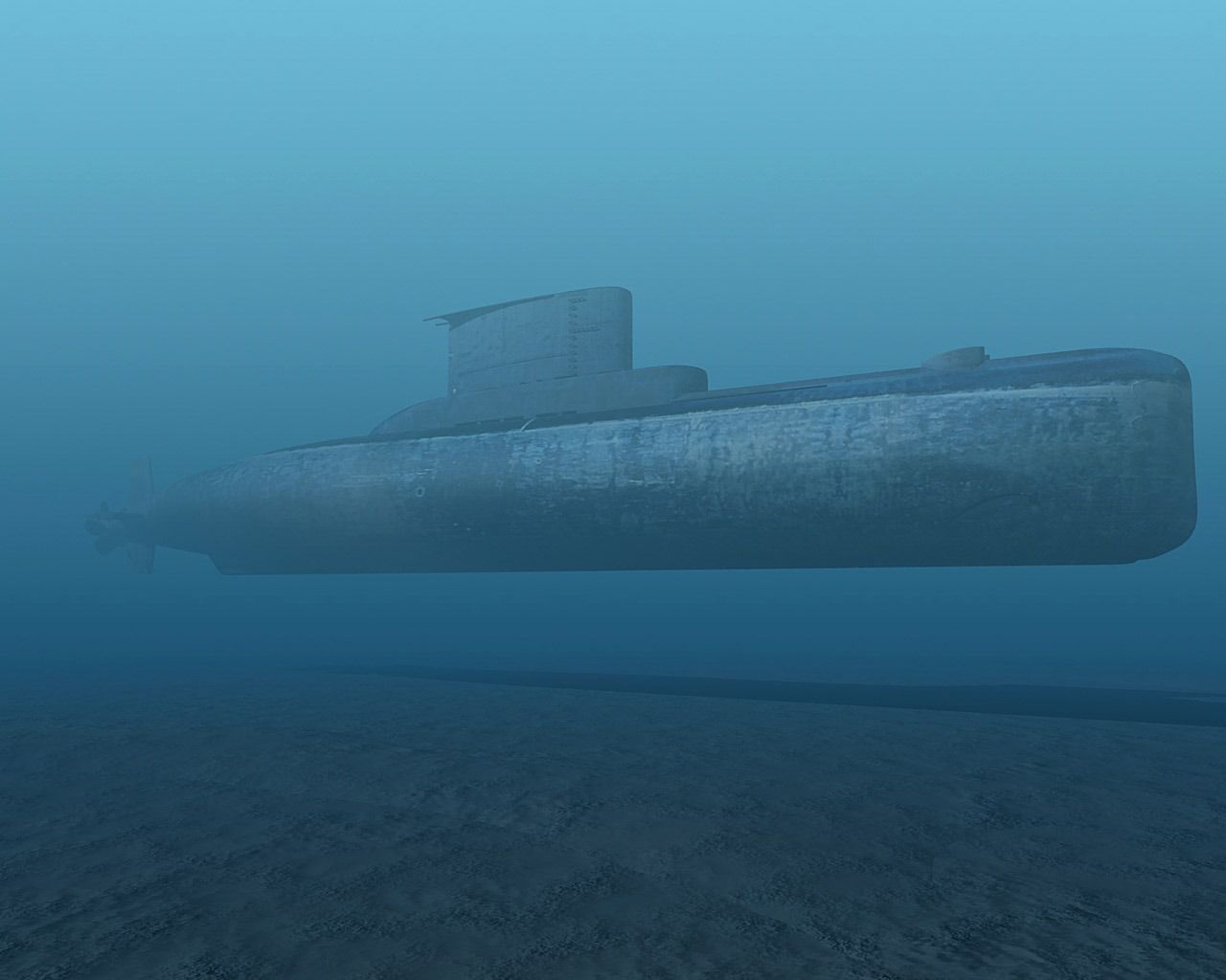 Submarino ARA San Luis en las profundidades. Arte 3D por Andrea Assanelli