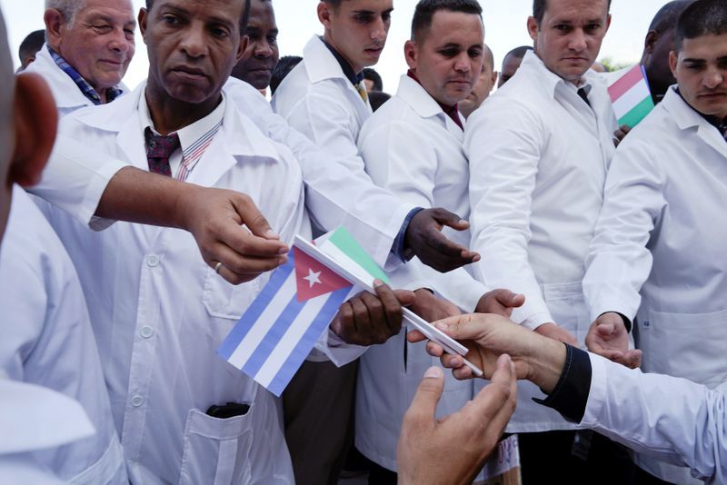 Los médicos cubanos también viajaron a Italia