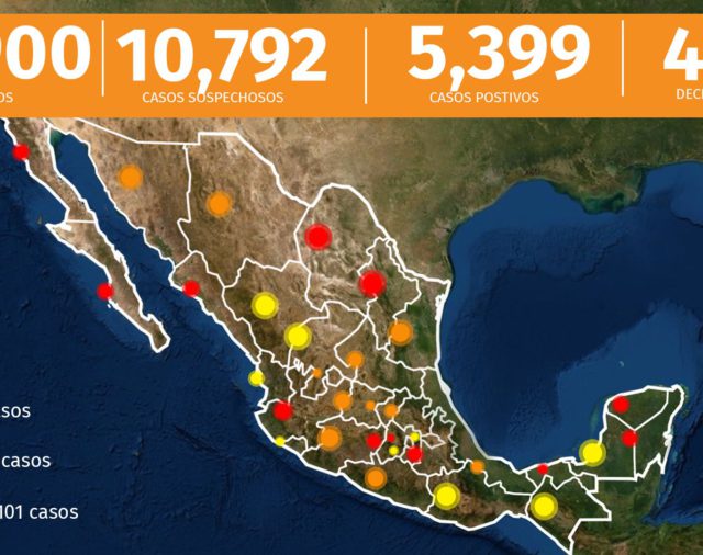 Muertes por coronavirus se disparan en México: en 24 horas fallecen 74 personas