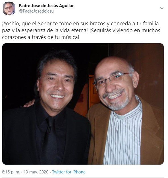 El líder religioso compartió momentos con Yoshio (Foto: Twitter@PadreJosedejesu)