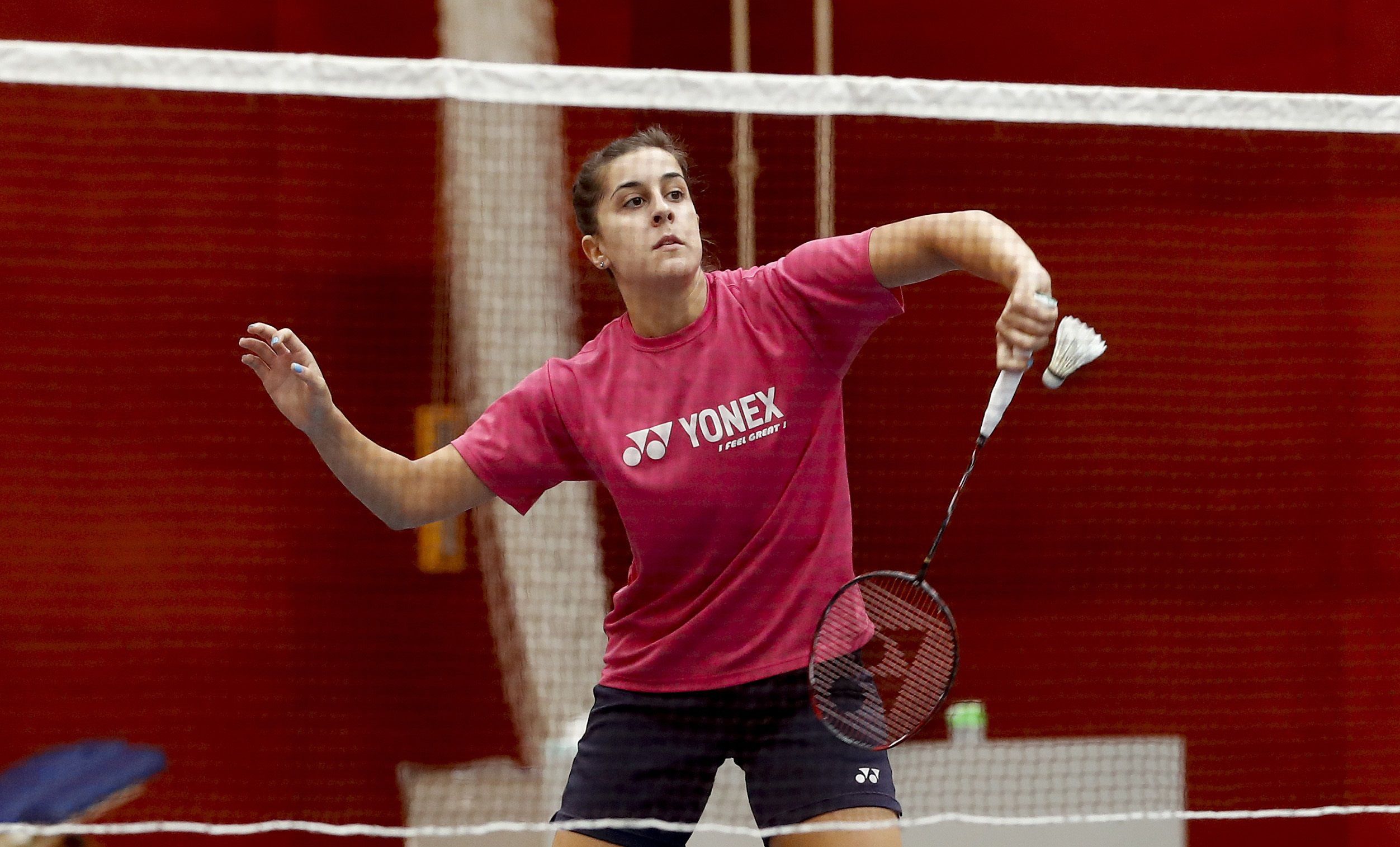 La española Carolina Marín, campeona olímpica y triple campeona mundial de badminton. EFE/Ballesteros/Archivo 