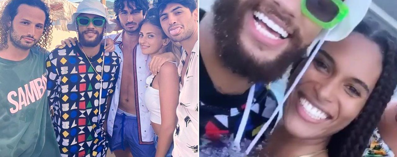 Las fotos de Neymar y un compañero del PSG con modelos de Victoria’s Secret en la costa francesa