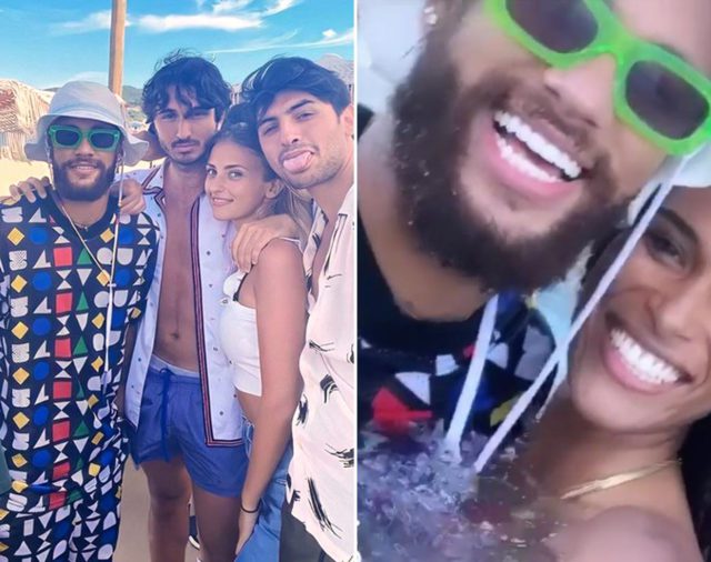 Las fotos de Neymar y un compañero del PSG con modelos de Victoria’s Secret en la costa francesa