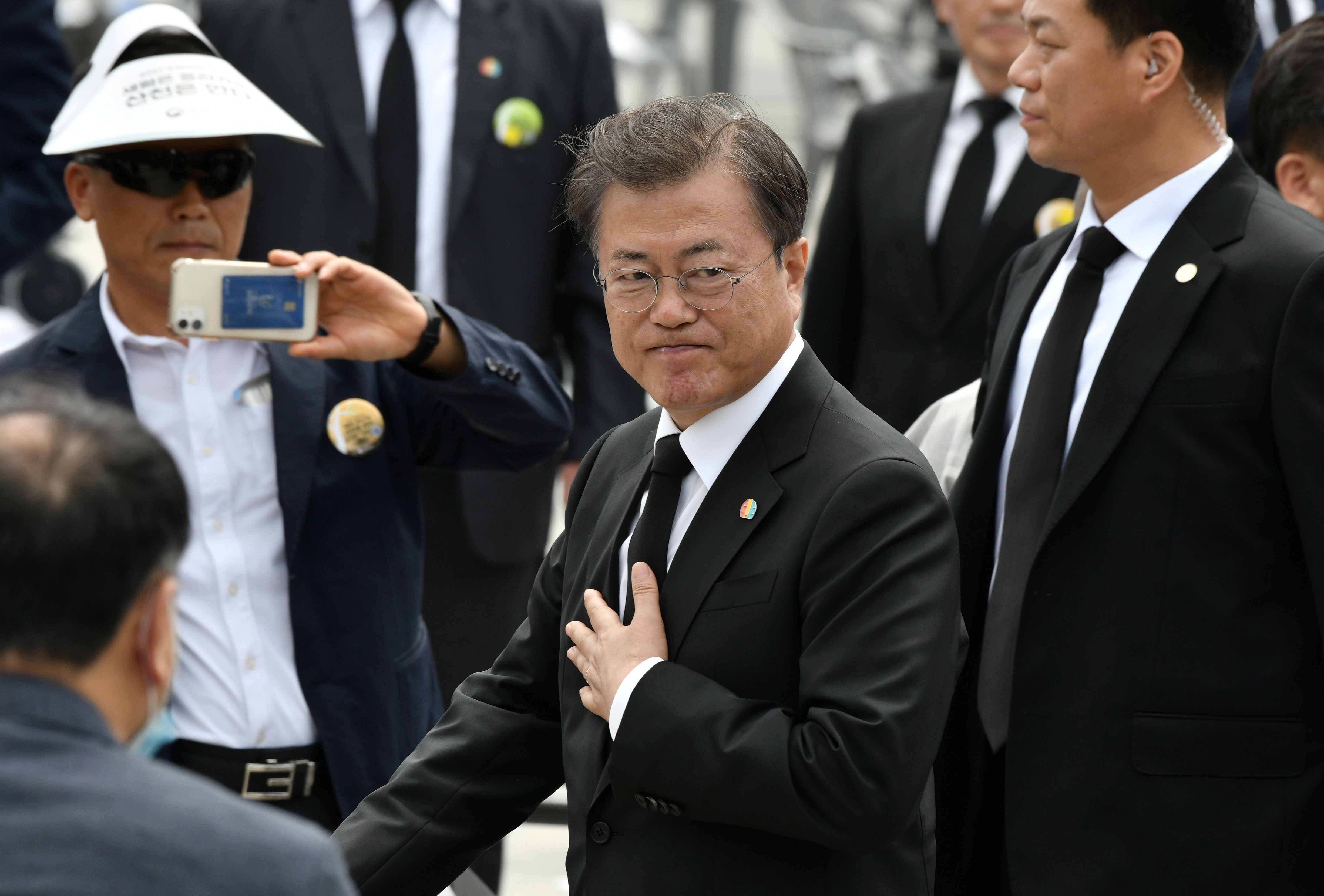 El presidente surcoreano, Moon Jae-in. (Jung Yeon-je/Pool via REUTERS)