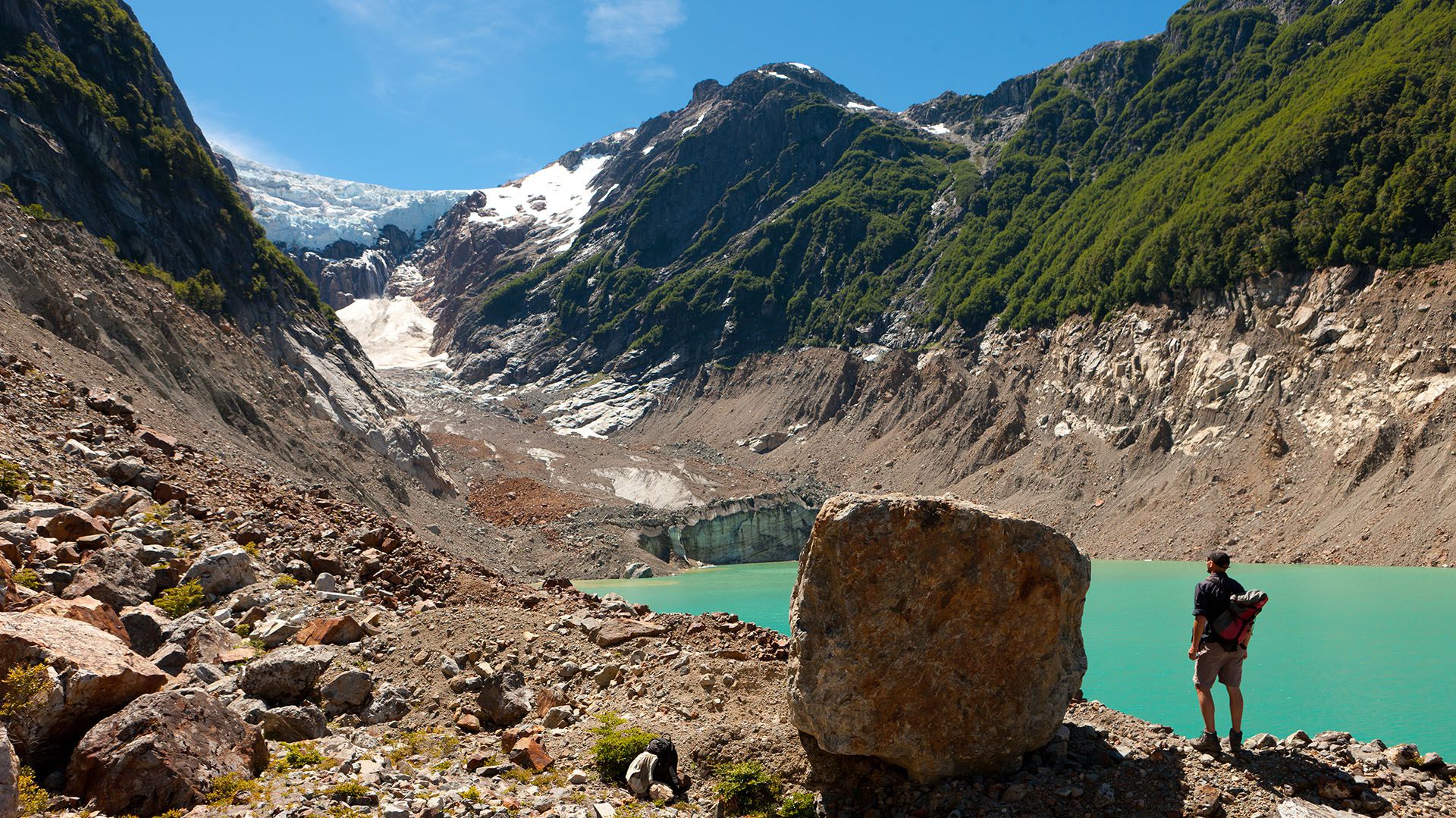 Glaciar Torrecillas en el Parque Nacional Los Alerces