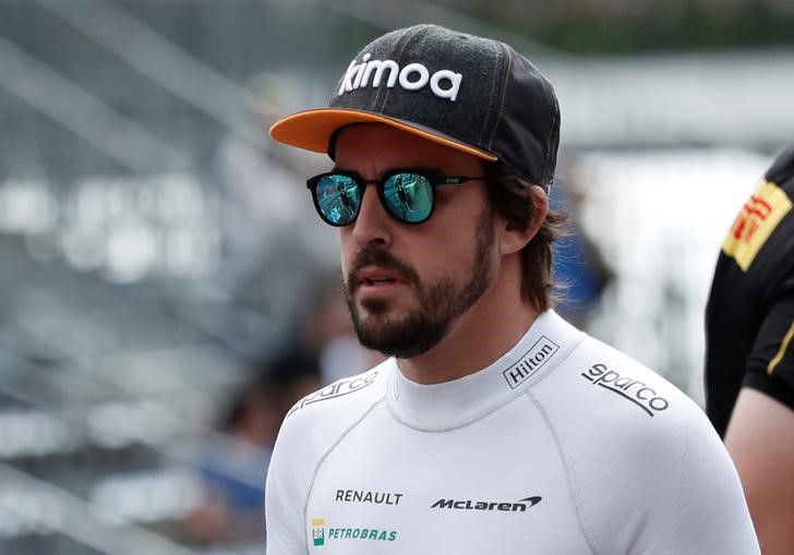 Imagen de archivo del piloto Fernando Alonso en el Gran Premio de Fórmula Uno en Mónaco, mayo 24, 2018. REUTERS/Benoit Tessier