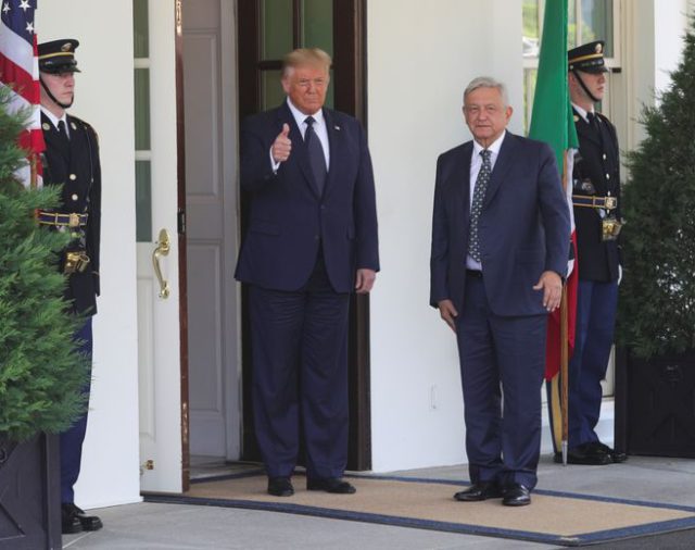 López Obrador aparece en anuncio de logros de Trump