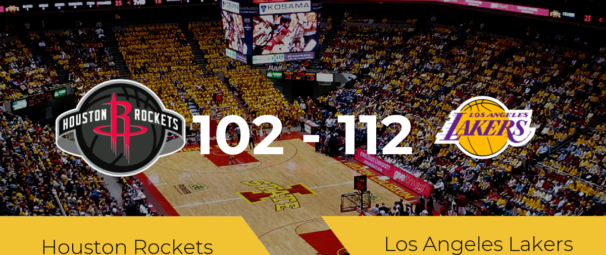 Los Angeles Lakers consigue la victoria frente a Houston Rockets por 102-112