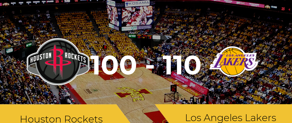 Los Angeles Lakers derrota a Houston Rockets por 100-110