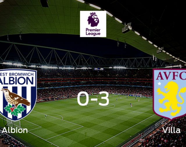 Aston Villa le arrebata los tres puntos a West Bromwich Albion (3-0)