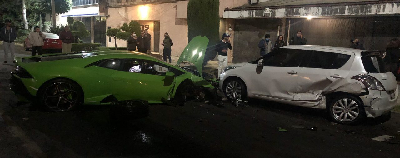 Conductor de Lamborghini destrozado en las calles de Polanco acudió por su cuenta ante la Fiscalía