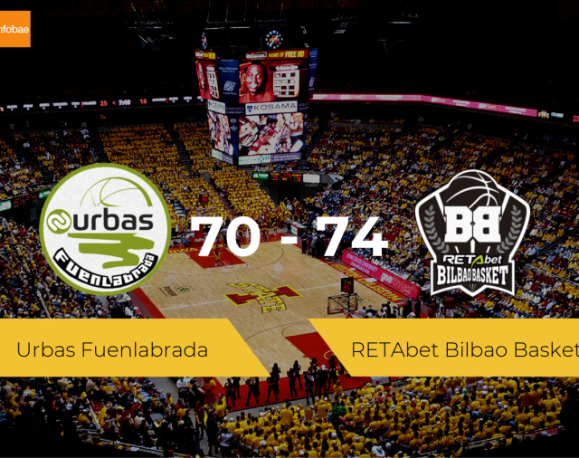 El RETAbet Bilbao Basket se queda con la victoria frente al Urbas Fuenlabrada por 70-74