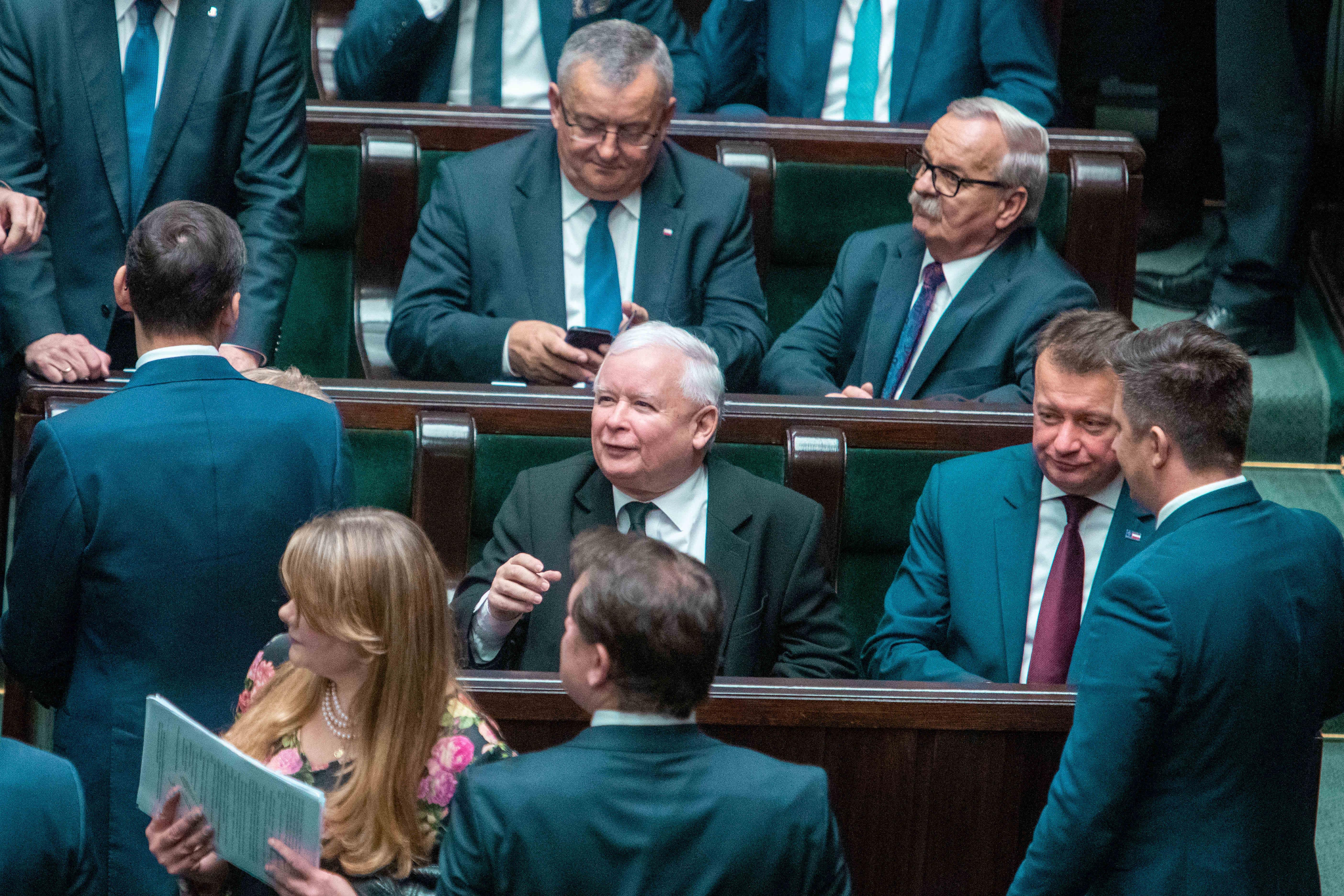 12/11/2019 El viceprimer ministro de Polonia, Jaroslaw Kaczynski.. El viceprimer ministro de Polonia, Jaroslaw Kaczynski, ha logrado superar la moción de censura presentada contra él en el Parlamento por el partido liberal Plataforma Cívica (KO, por sus siglas en polaco), después de un encendido debate en el que oposición y oficialismo se han dedicado ataques de todo tipo. POLITICA EUROPA POLONIA INTERNACIONAL GRZEGORZ BANASZAK / ZUMA PRESS / CONTACTOPHOTO 