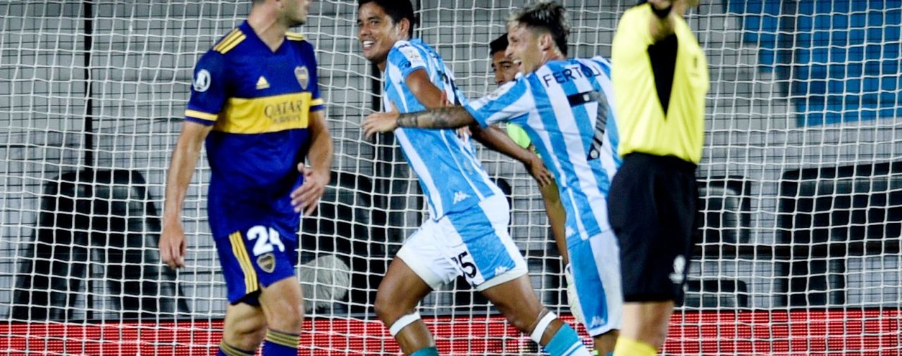 Racing le ganó a Boca en Avellaneda el primer duelo de los cuartos de final de la Copa Libertadores