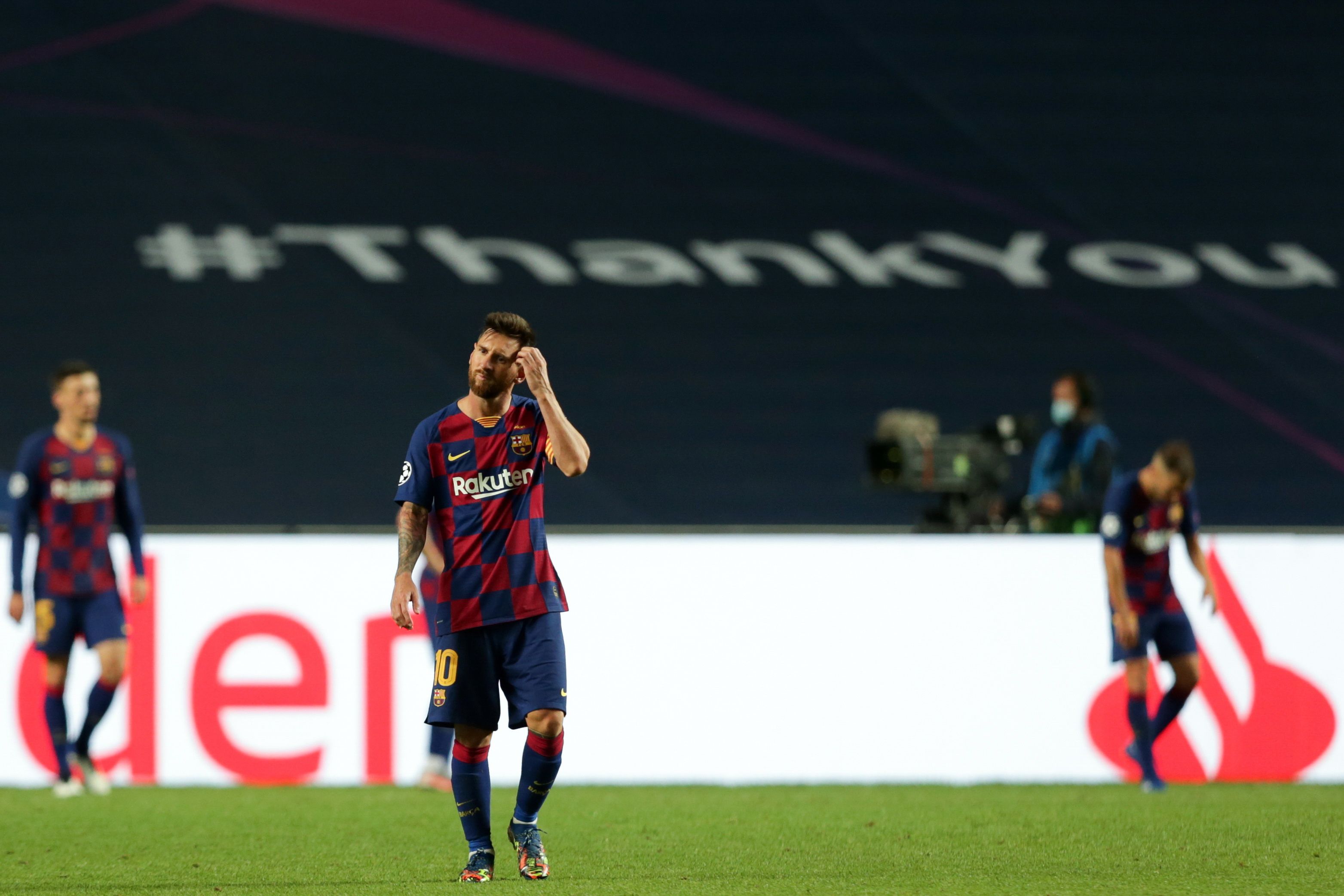 Lionel Messi, futbolista del Barcelona, durante el partido de los cuartos de final de la Liga de Campeones de la pasada temporada frente al Bayern Múnich. EFE/EPA/TIAGO PETINGA/Archivo 