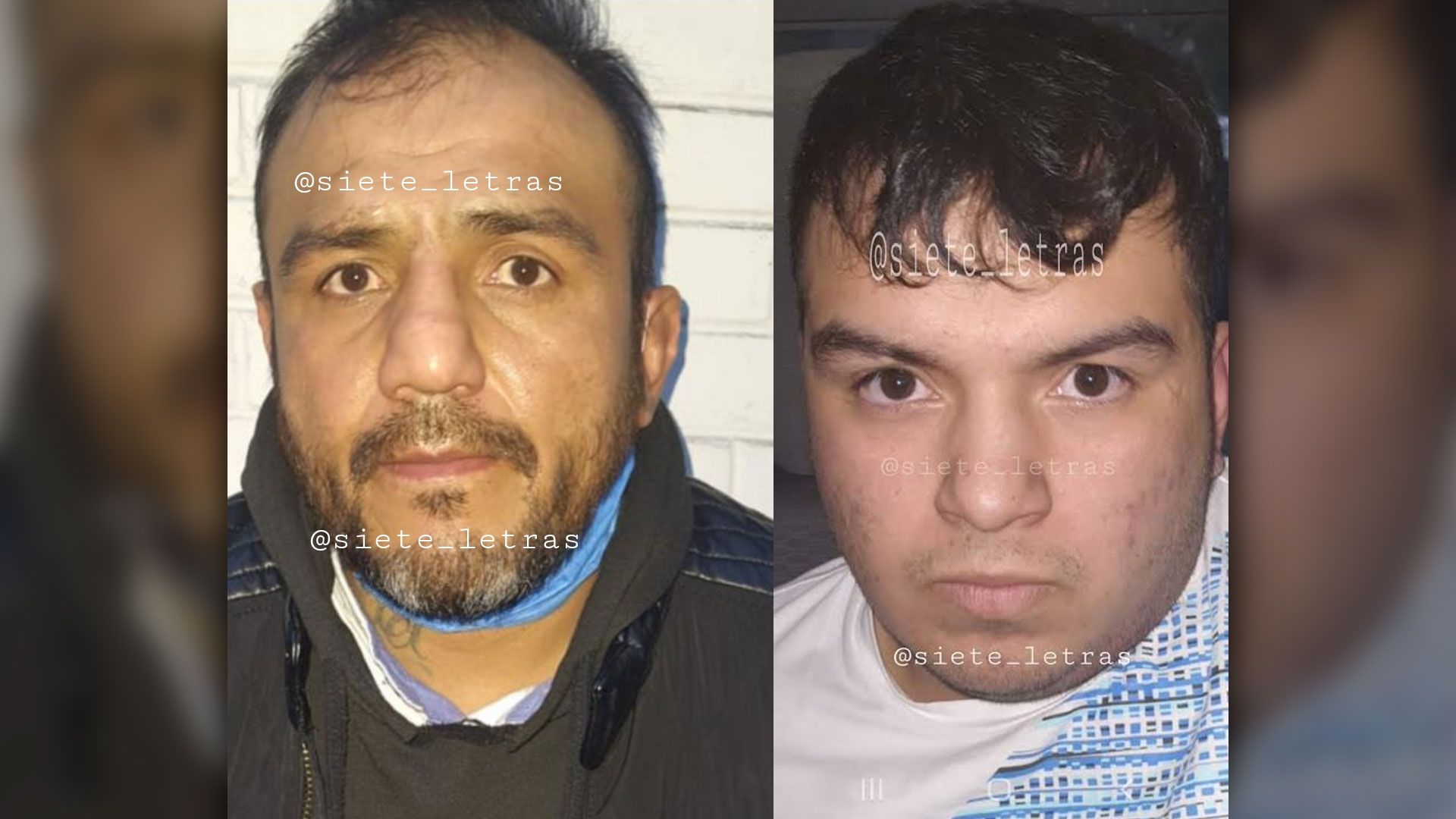 En la fotografía, el "Pipis" (izquierda) detenido este miércoles en el Centro Histórico de la CDMX; el "Irving" (derecha) líder de la Unión Tepito y sobrino del Pipis (Foto: Twitter/siete_letras)