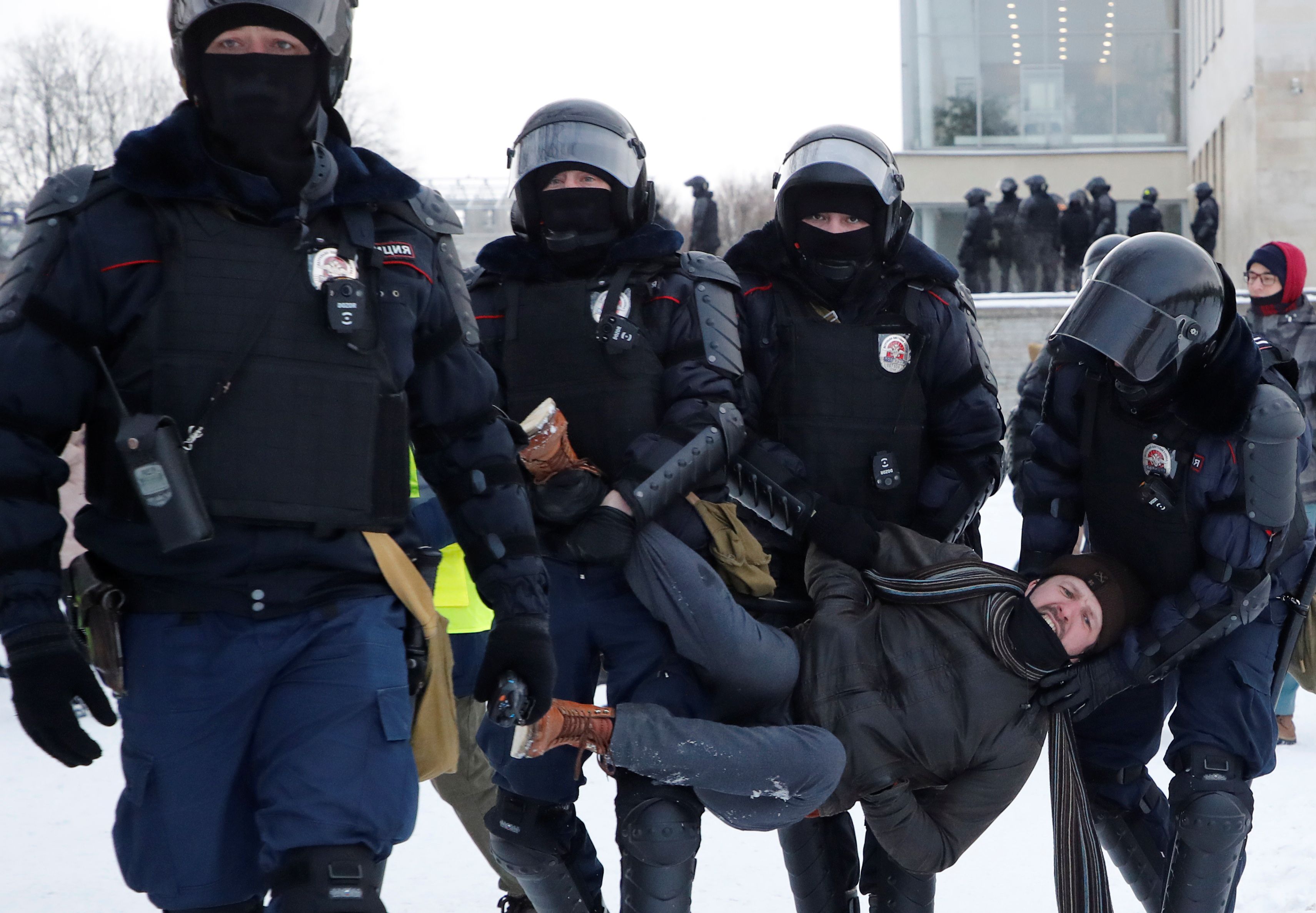 Detención en San Petersburgo (Reuters)