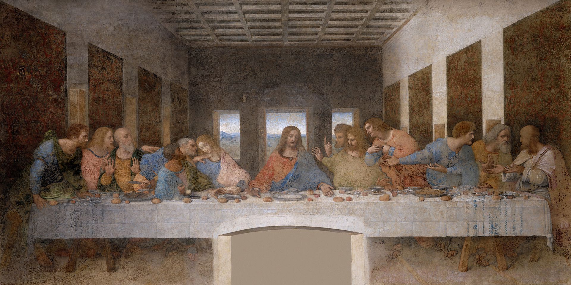 El mural de La Última Cena, obra de Leonardo da Vinci que se encuentra en Milán
