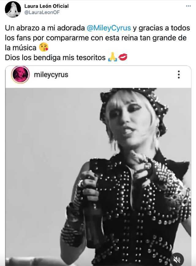 Laura León Miley Cyrus (Foto: Archivo)